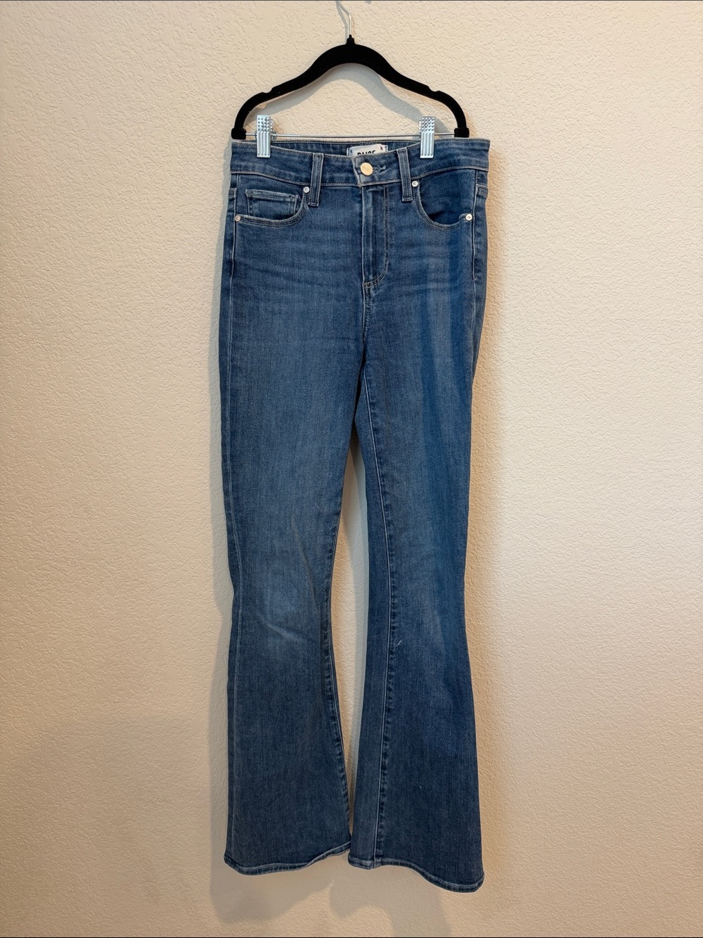 PAIGE Mid Blue Flare Jeans
